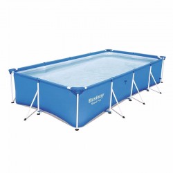 Прямокутний каркасний басейн Bestway Steel Splash Frame Pool 4000х2110х810 мм, код: 56405BW-IB