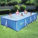 Прямокутний каркасний басейн Bestway Steel Splash Frame Pool 4000х2110х810 мм, код: 56405BW-IB