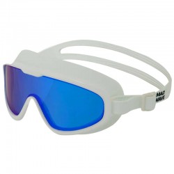 Окуляри-маска для плавання дорослі райдужні лінзи MadWave Target Rainbow білий, код: M046901_W Окуляри-маска для плавання дорослі райдужні лінзи MadWave Target Rainbow білий, код: M046901_W