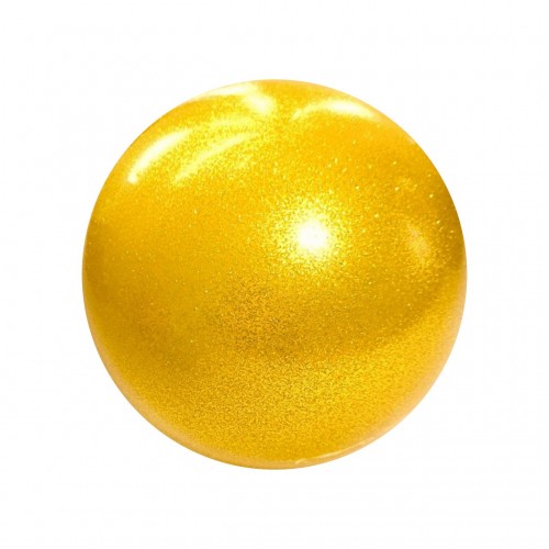 М"яч для художньої гімнастики SNS T12 150 мм, золотий з гліттером, код: 18142-SNS М"яч для художньої гімнастики SNS T12 150 мм, золотий з гліттером, код: 18142-SNS