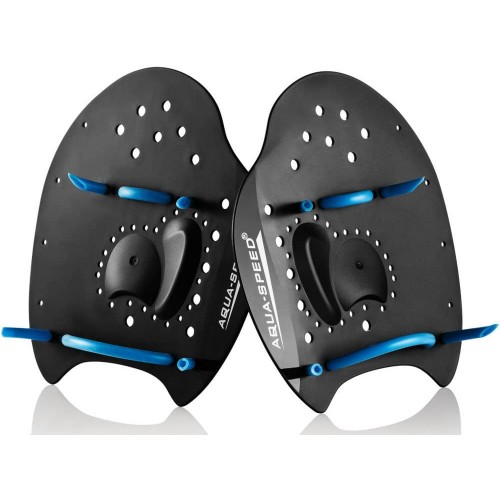 Лопатки для плавання Aqua SpeedSkill Paddle L 215х200 мм чорний-синій, код: 5908217617910 Лопатки для плавання Aqua SpeedSkill Paddle L 215х200 мм чорний-синій, код: 5908217617910