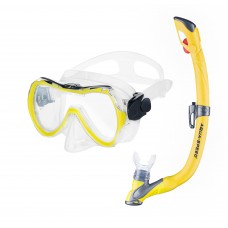 Набір для плавання (маска та трубка) Aqua Speed Enzo+Evo жовтий, код: 5908217660718