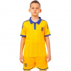 Форма футбольна дитяча PlayGame Україна, розмір S-24, зріст 125-135, жовтий, код: CO-3900-UKR-14_S-24Y