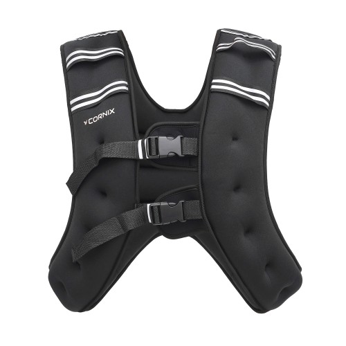 Жилет-обважнювач для тренувань Cornix Weight Vest 10 кг, чорний, код: XR-0345