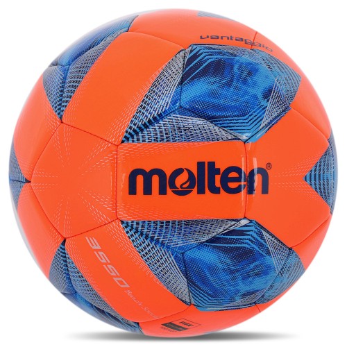 М"яч футбольний пляжний Molten Beach Soccer №5 PU, помаранчевий-синій, код: F5A3550OB-S52