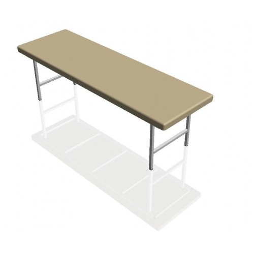 Кушетка з нерегульованим підголовником оглядова медична Атон КС-Ц, код: 1624300754-A