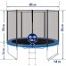 Батут з сіткою EnergyFIT 244 см (8FT), синій, код: GB10102-8FT