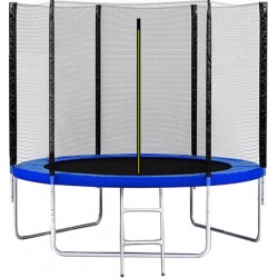 Батут з сіткою EnergyFIT 244 см (8FT), синій, код: GB10102-8FT