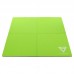 Килимок спортивний пазл ZelartGym Mat 4шт в наборі 620х620х12 мм, чорний-зелений, код: FI-5115-S52
