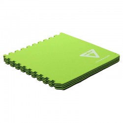 Килимок спортивний пазл ZelartGym Mat 4шт в наборі 620х620х12 мм, чорний-зелений, код: FI-5115-S52 Килимок спортивний пазл ZelartGym Mat 4шт в наборі 620х620х12 мм, чорний-зелений, код: FI-5115-S52