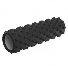 Роллер для занять йогою і пілатесом FitGo Grid Rumble Roller, чорний, код: FI-4942_BK