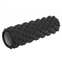 Роллер для занять йогою і пілатесом FitGo Grid Rumble Roller, чорний, код: FI-4942_BK