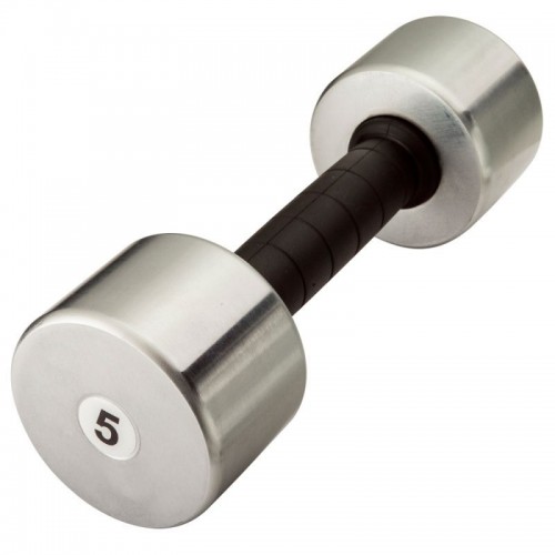 Гантель InterAtletika 1х5 кг, хром, код: ST541-5-IA