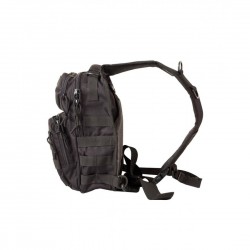 Рюкзак тактичний однолямковий Kombat UK Mini Molle Recon Shoulder Bag 300х200х160 мм, чорний, код: 5060545650806