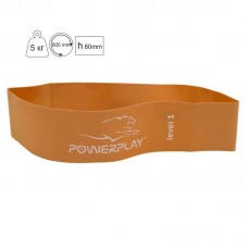 Фітнес-гумка PowerPlay Level 1 600х60х0.6 мм 5 кг, помаранчева, код: PP_4140_Orange