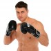 Боксерські рукавиці шкіряні Zelart 10 унцій, чорний, код: BO-3880_10BK