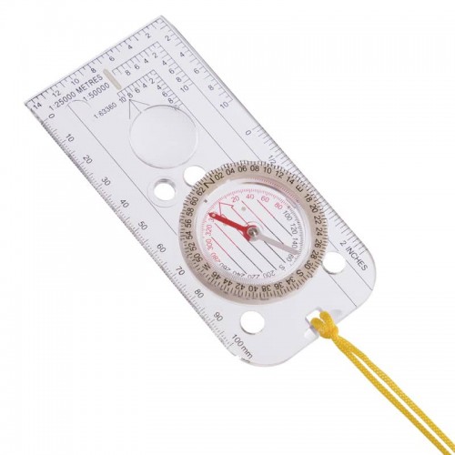 Компас рідинний планшетний Camping прозорий, код: DC40-3-S52 Компас рідинний планшетний Camping прозорий, код: DC40-3-S52