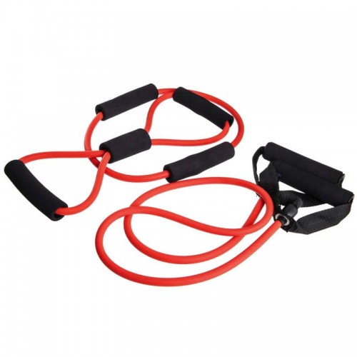 Набір трубчастих еспандерів Zelart Medium 3шт червоний, код: ET-300-S52 Набір трубчастих еспандерів Zelart Medium 3шт червоний, код: ET-300-S52