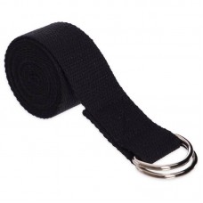 Ремінь для йоги FitGo 1830х38 мм чорний, код: FI-4943_BK