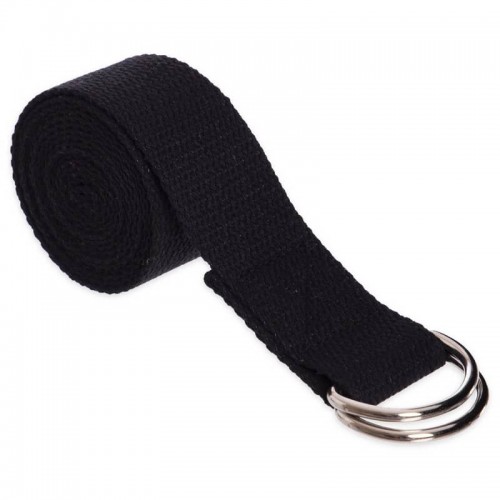 Ремінь для йоги FitGo 1830х38 мм чорний, код: FI-4943_BK Ремінь для йоги FitGo 1830х38 мм чорний, код: FI-4943_BK