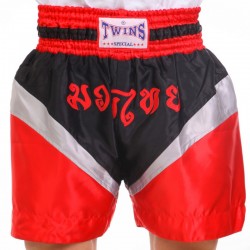 Шорти для тайського боксу та кікбоксингу Twins L (48-50), червоний, код: ZB-6142_LR