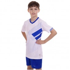 Форма футбольна підліткова PlayGame розмір 28, ріст 140, білий-синій, код: CO-2005B_28WBL-S52