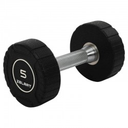 Гантель цільна професійна CPU покриття Zelart 1х5кг, чорний, код: TA-3111-5