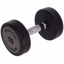 Гантель цільна професійна TechnoGym 1х10кг, код: LN-1254-10-S52