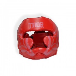 Шлем для бокса Thor Cobra M кожа красный, код: 727 (Leather) RED M