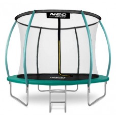 Батут Neo-Sport з внутрішньою сіткою 8 футів 252 см, зелений, код: NS-08C181-IN