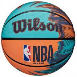М"яч баскетбольний Wilson NBA DRV Pro Streak BSKT №7, синій-помаранчевий, код: 097512650892