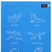 Килимок для фітнесу та спорту Body Sculpture 1520x550x4 мм, синій, код: BJBB-8300G5BL-R-S52