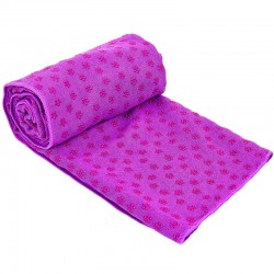 Йога рушник (килимок для йоги) FitGo 1830x630 мм, фіолетовий, код: FI-4938_V