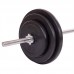 Штанга пряма BioGym Shuang Cai Sports з гумовими млинцями 68 кг, код: TA-1139-68R-S52