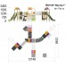 Ігровий комплекс InterAtletika Big City-1 12145х8452х3463 мм, код: TE931-SM