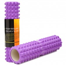 Масажний ролик (валік) Cornix EVA 450x140 мм, фіолетовий, код: XR-0333 Масажний ролик (валік) Cornix EVA 450x140 мм, фіолетовий, код: XR-0333