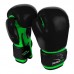 Боксерські рукавиці PowerPlay JR чорно-зелені, 6 унцій, код: PP_3004JR_6oz_Black/Green