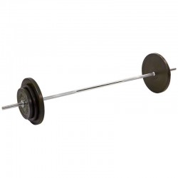 Штанга пряма BioGym Shuang Cai Sports з гумовими млинцями 68 кг, код: TA-1139-68R-S52 Штанга пряма BioGym Shuang Cai Sports з гумовими млинцями 68 кг, код: TA-1139-68R-S52