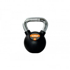 Гиря LiveUp Rubber Kettel Dumbell 16 кг, чорний, код: 6951376138757