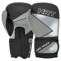 Боксерські рукавиці Hard Touch 14 унцій, чорний-срібний, код: BO-7698_14BKGR