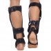 Захист гомілки і стопи для единоборств Zelart XL, чорний-білий, код: BO-1376_XLBKW