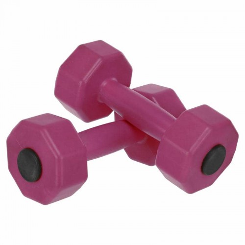 Гантелі для фітнесу пластикові Champion 2х2кг, рожевий, код: TA-9820-2_P
