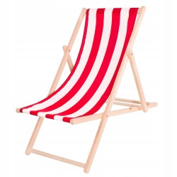 Шезлонг (крісло-лежак) дерев"яний Springos для пляжу, тераси та саду, код: DC0001 WHRD