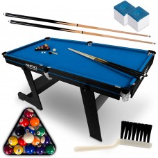 Більярдний стіл з аксесуарами Neo-Sport NS-808 6FT, синій-чорний, код: 180800-IN Більярдний стіл з аксесуарами Neo-Sport NS-808 6FT, синій-чорний, код: 180800-IN
