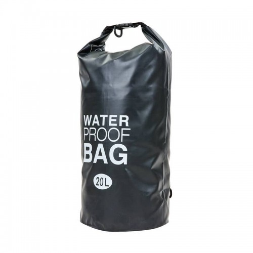 Водонепроникний гермомішок Camping Waterproof Bag 20 л, чорний, код: TY-6878-20_BK