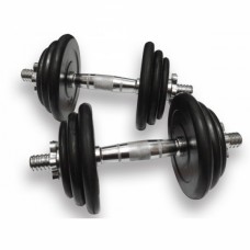 Гантелі набірні Fitnessport DB-01-29 кг ручка - хром, 2х14,5 кг, код: 10225-AX