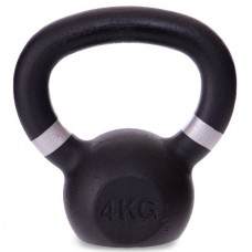 Гиря тренувальна чавунна Generation Fitness FF51F2-4kg 4 кг, чорний, код: 523003-AX