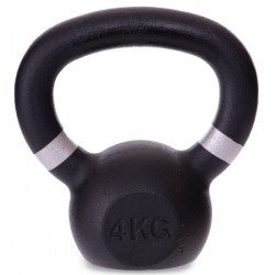 Гиря тренувальна чавунна Generation Fitness FF51F2-4kg 4 кг, чорний, код: 523003-AX