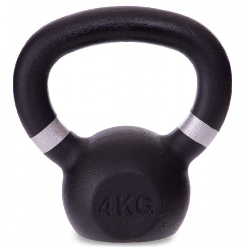 Гиря тренувальна чавунна Generation Fitness FF51F2-4kg 4 кг, чорний, код: 523003-AX