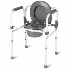 Стілець-туалет 4Fizjo регульований, складний, сірий, код: P-5905973406499 Стілець-туалет 4Fizjo регульований, складний, сірий, код: P-5905973406499